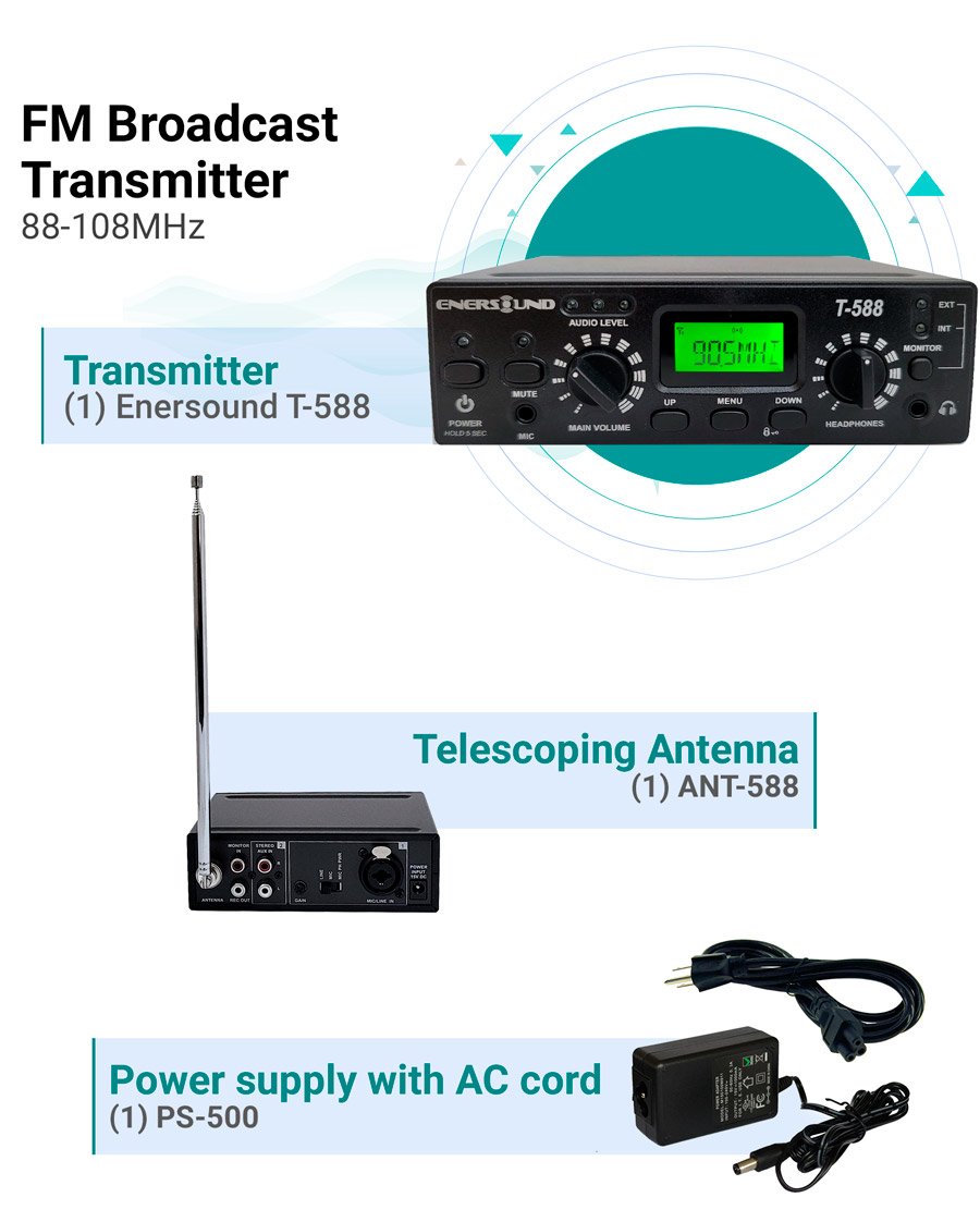 T-500 FM Multi-Channel Transmitter – Enersound