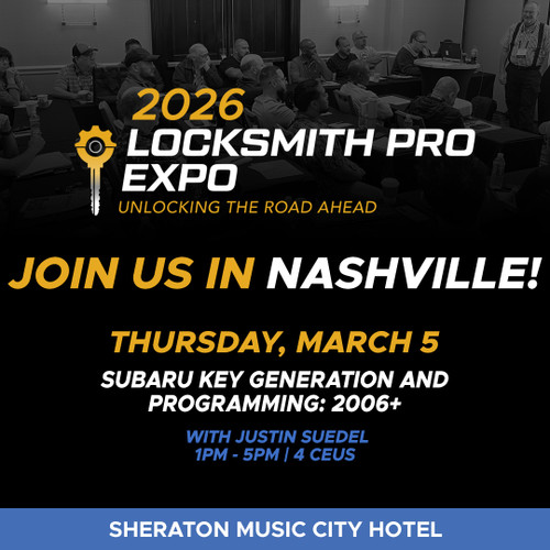 Subaru Key Generation & Programming: 2006+ with Justin Suedel