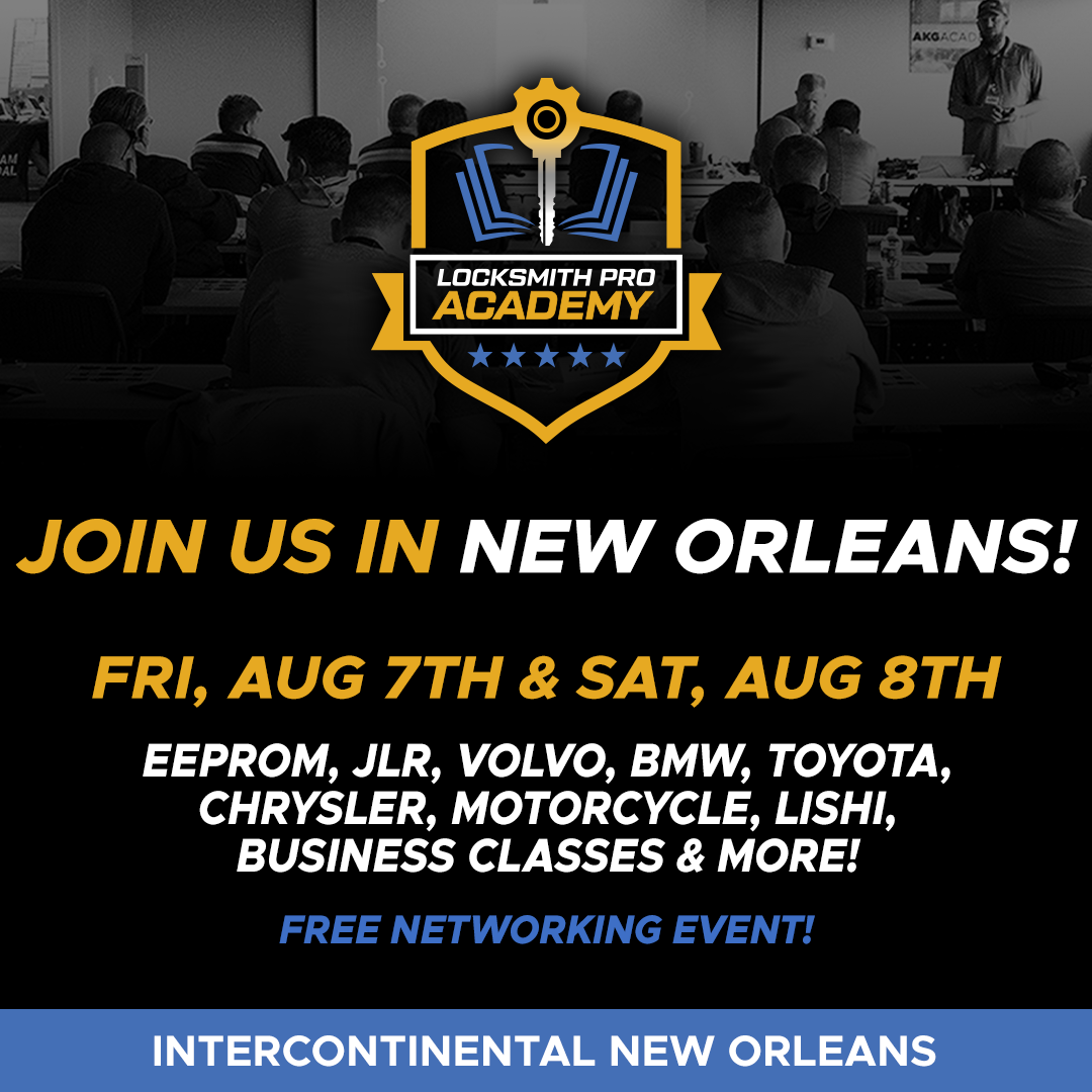 Locksmith Pro Academy August Training