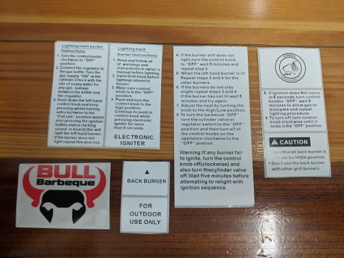 Compact BBQ sticker set Compact BBQ sticker set