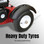 heavy duty tyres for easy positioning