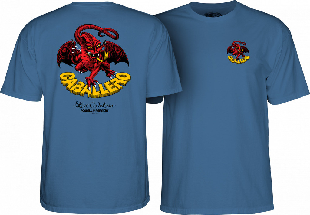 Powell Peralta Cab Dragon II T-Shirt (Slate Blue)