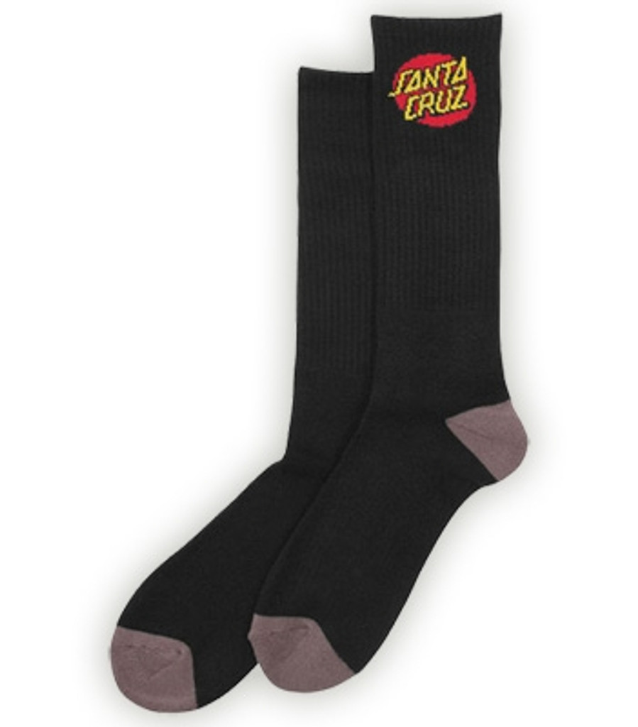 Santa Cruz Dot Crew Socks (2 Pair Packs - Available in 6 Colors)