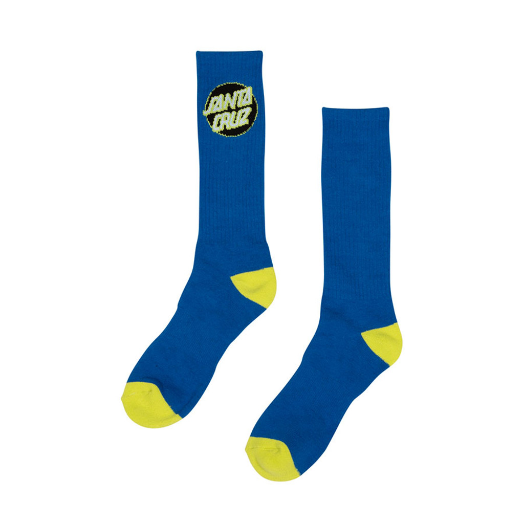 Santa Cruz Dot Crew Socks (2 Pair Packs - Available in 6 Colors)