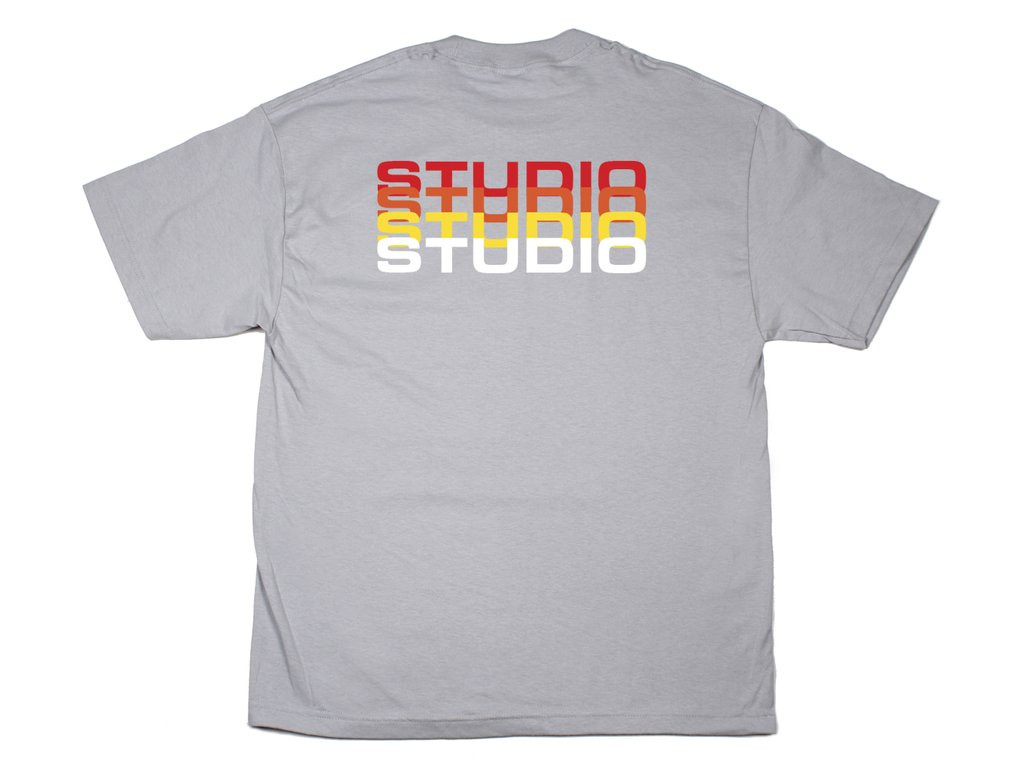 Studio Skateboards Fade T-Shirt (Silver Grey)