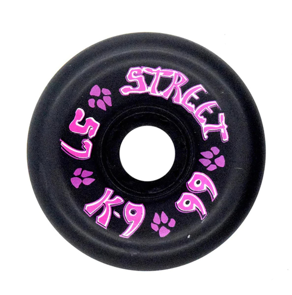 Dogtown K-9 80's Street Wheels 57mm x 99a - Black (Set of 4)