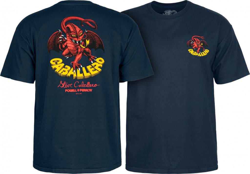 Powell Peralta Steve Caballero Dragon II T-Shirt (Navy)