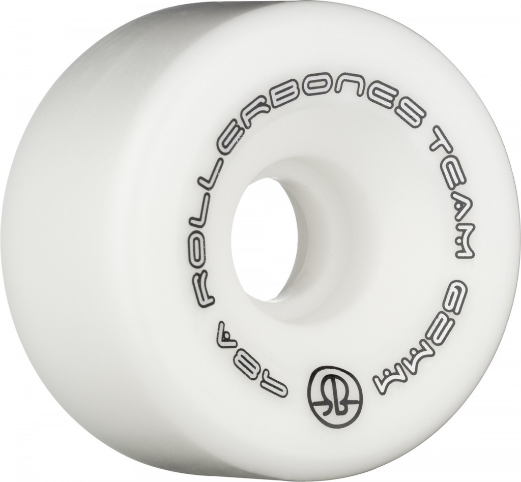 Rollerbones Team Logo 62mm 98A 8pk White