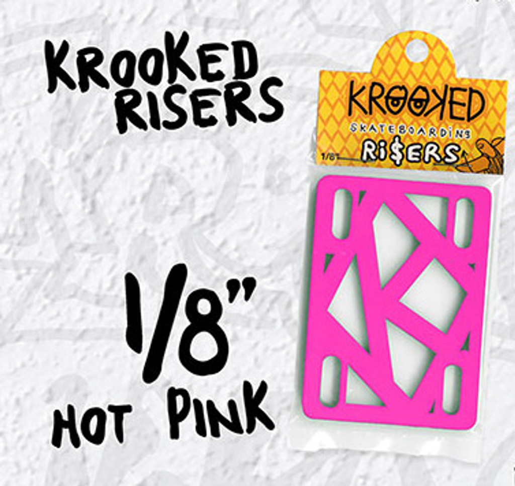 Krooked Riser Pads 1/8" (Hot Pink)