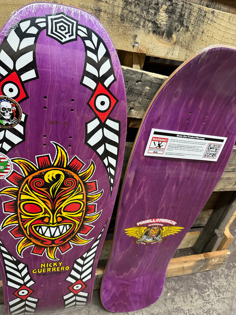 Powell Peralta Old School Nicky Guerrero Mask Re-Issue Deck (Purple)