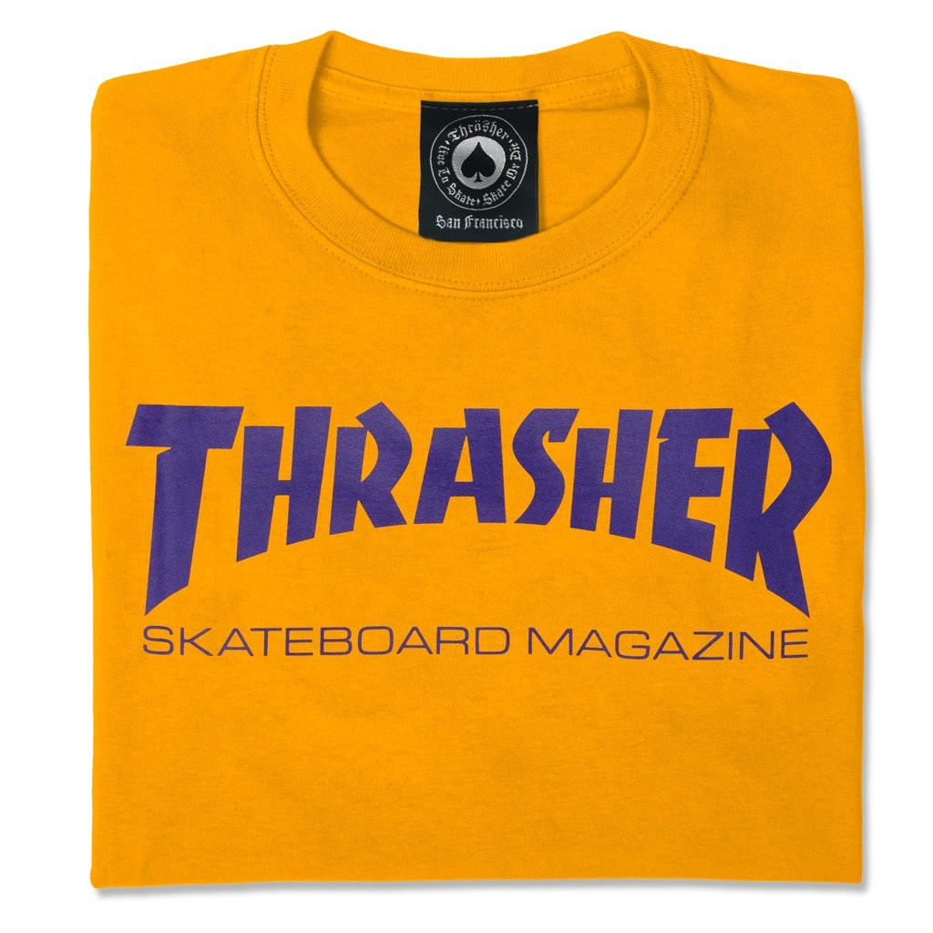 Thrasher Skate Mag T-Shirt (Gold/Purple)