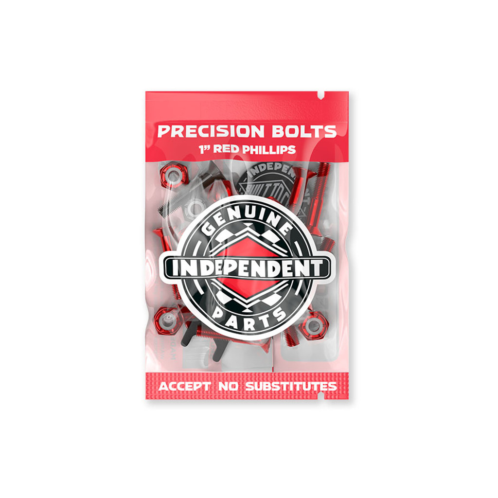 Independent Genuine Parts 1" Phillips Hardware (Red/Black)