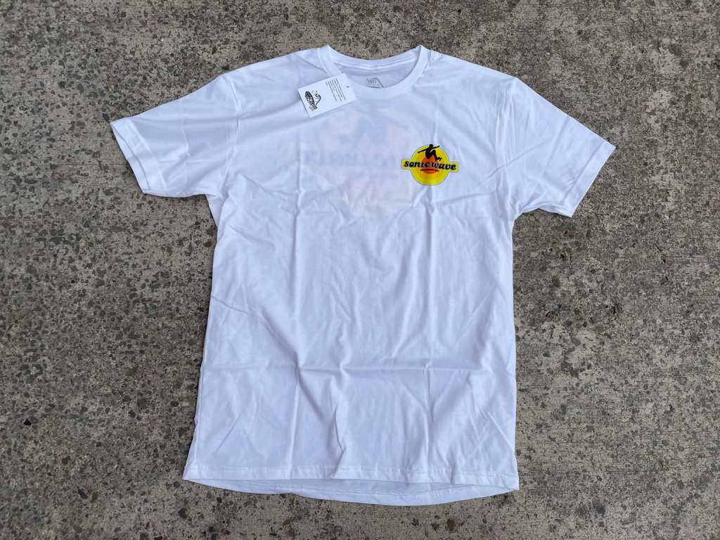 45RPM Sonic Wave Skatepark T-Shirt (White)