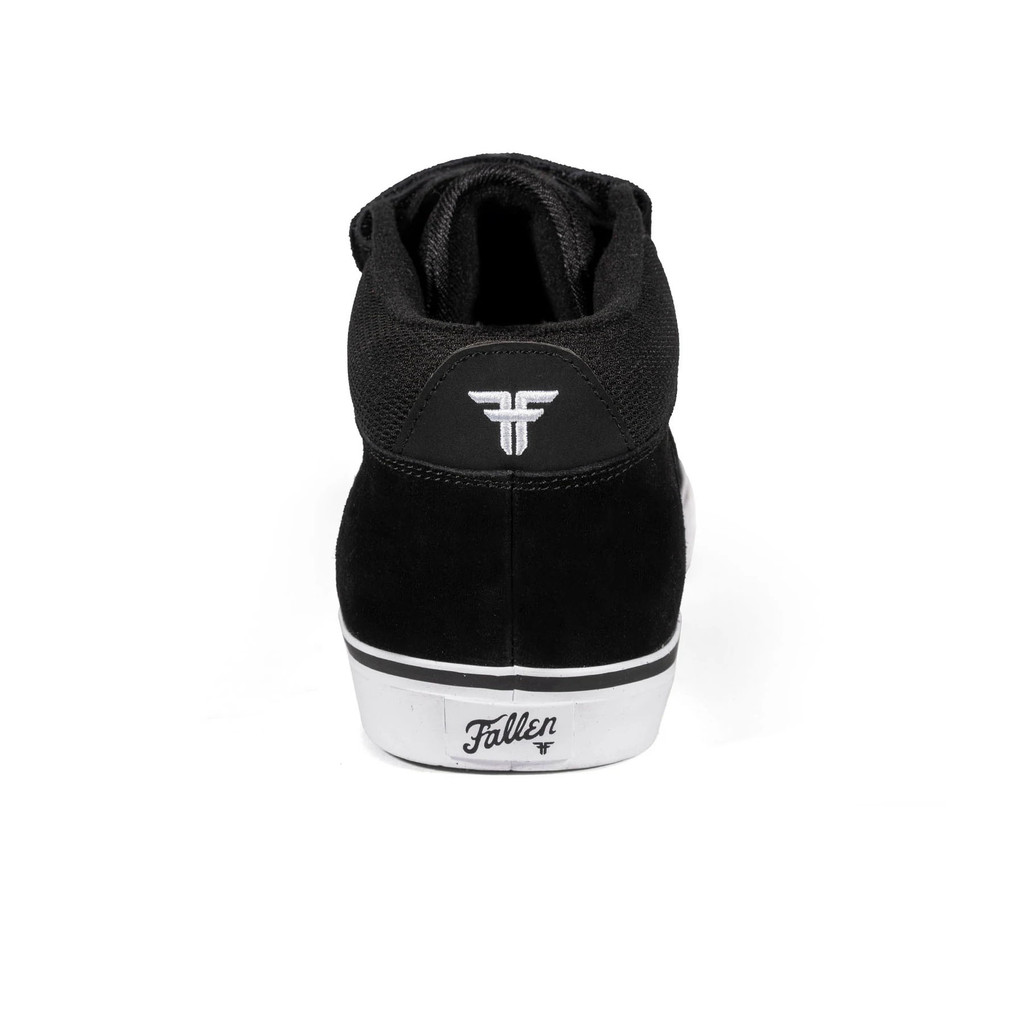 Fallen Temont Mid Vulc Shoes (Black/White) FREE USA SHIPPING