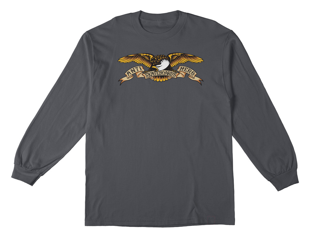Antihero Eagle Longsleeve Shirt (Charcoal)