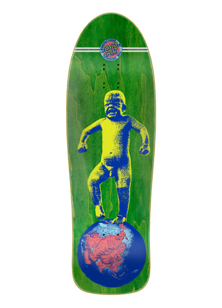 Santa Cruz Salba Baby Stomper Reissue Deck (Green Stain)