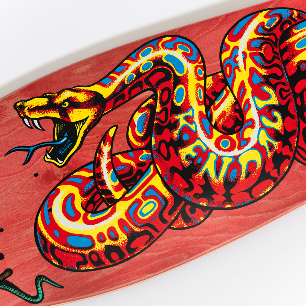 Santa Cruz Old School Kendall Snake Old School Reissue Deck (Red)