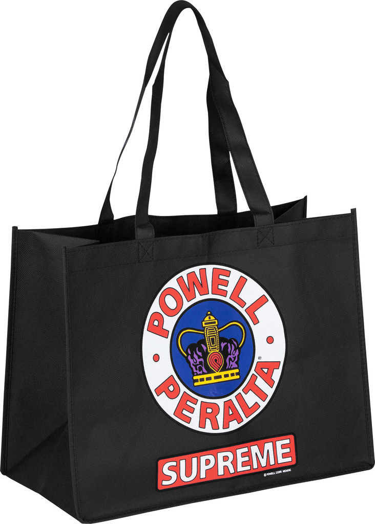 Powell Peralta Supreme Shopping Bag 12" X 16" (Black)