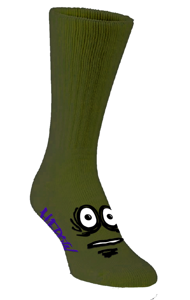 Heroin Big Egg Olive Socks