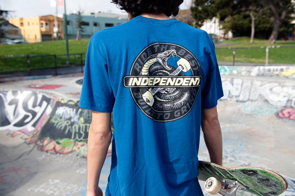 Independent Speed Snake T-Shirt (Cool Blue)