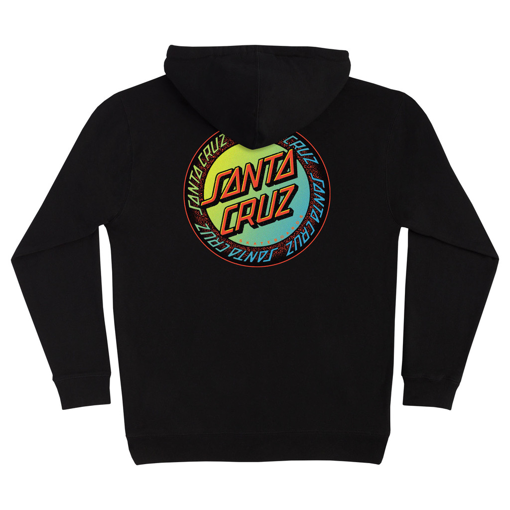 Santa Cruz Loud Ringed Dot Pullover Hooded Sweatshirt (Black)