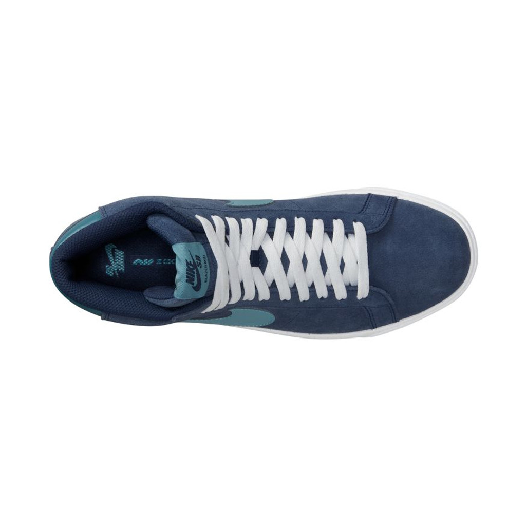 NIKE SB ZOOM BLAZER MID (MIDNIGHT NAVY/NOISE AQUA-MIDNIGHT NAVY)