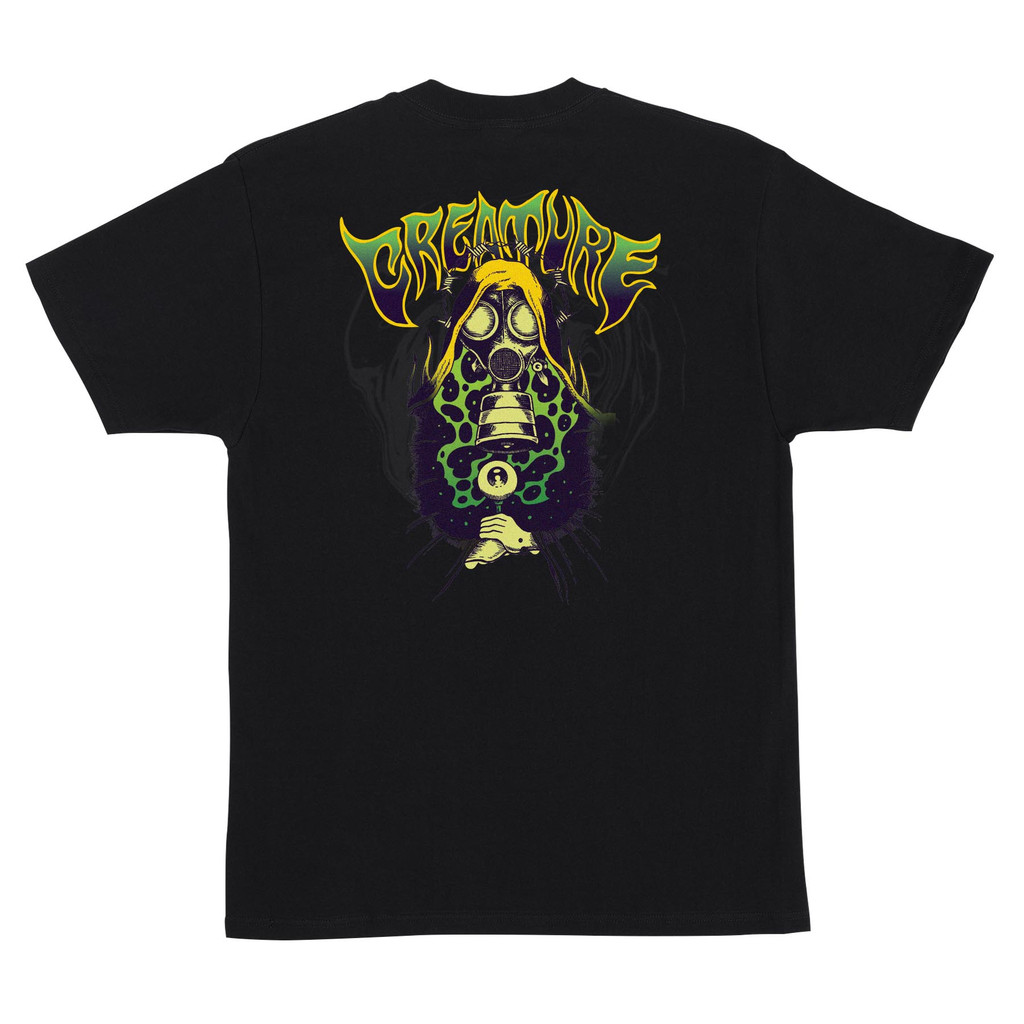 Creature Gasmask Tripz T-Shirt (Vintage Black)