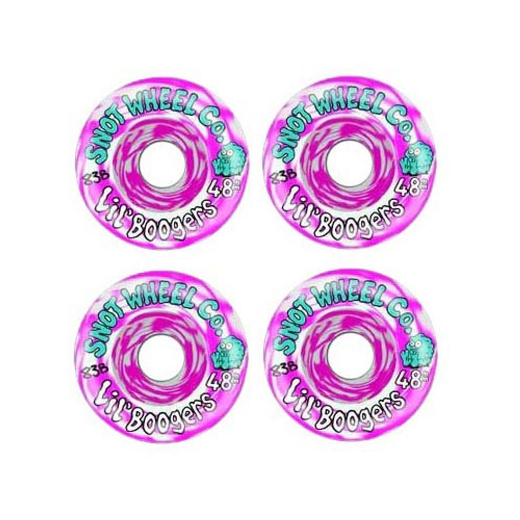 SNOT LIL BOOGERS PINK WHITE SWIRL 48MM 83B (Set of 4)