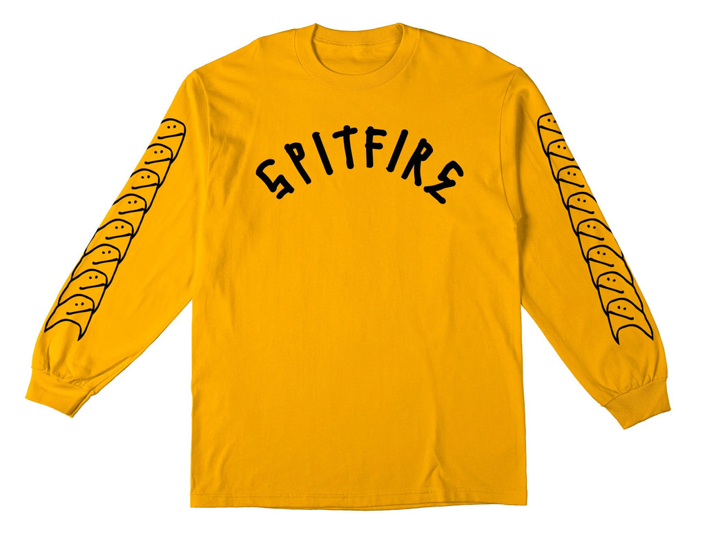 Spitfire Wheels Gonz Shmoo Sleeve Long Sleeve Shirt (Gold)