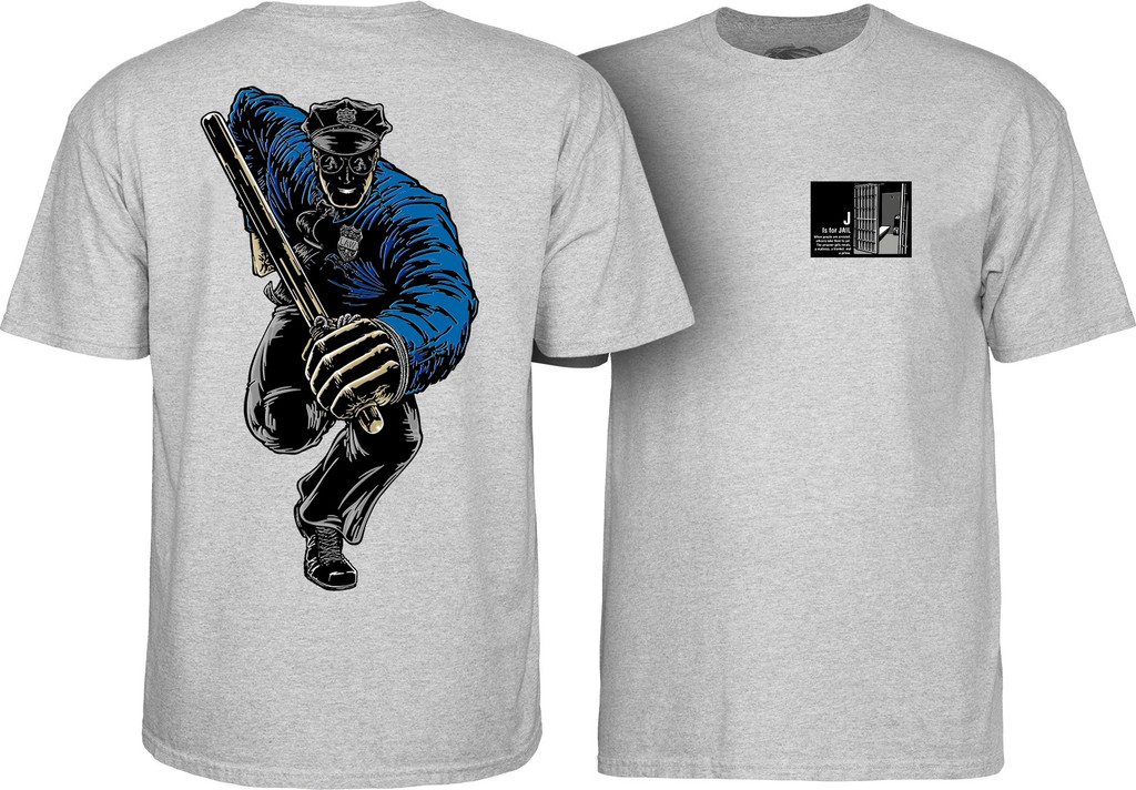 Powell Peralta Chris Senn Cop T-Shirt (Available in 4 Colors)