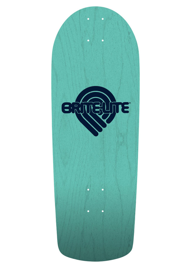 Powell Peralta OG Snub Ray Rodriguez Skull & Sword Reissue Deck Teal Stain