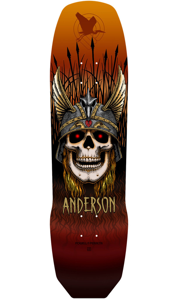 Powell Peralta Pro Andy Anderson Heron 7-Ply Maple Deck 8.45" (Rust)