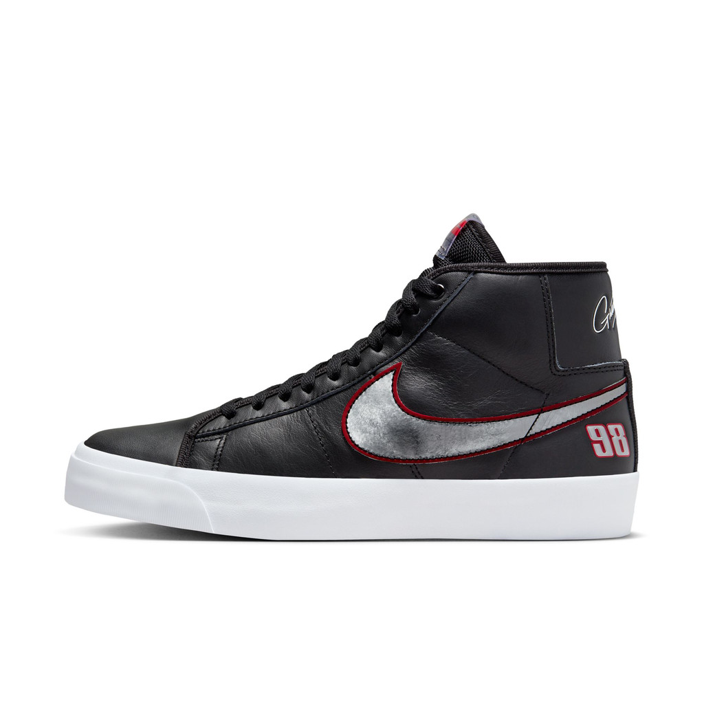 NIKE ZOOM BLAZER MID PRO GT BLACK/METALLIC SILVER