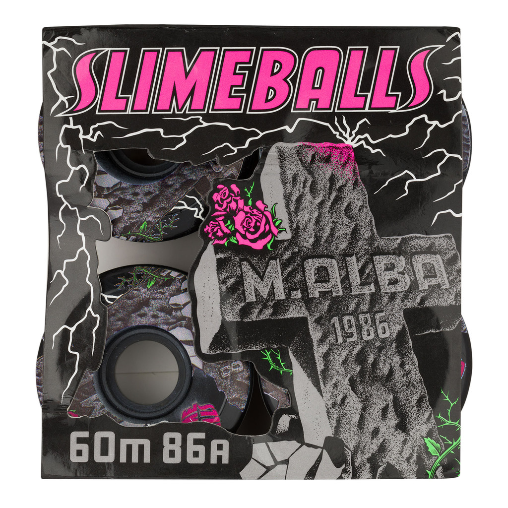 Slime Balls Malba Tombstone OG Slime Wheels 60mm 86a (Set of 4)