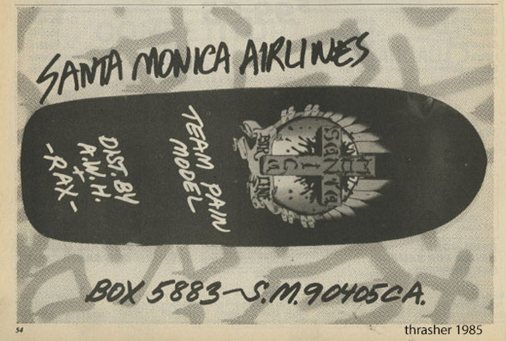 SMA Santa Monica Airlines Stigmata Black Deck 9.5"