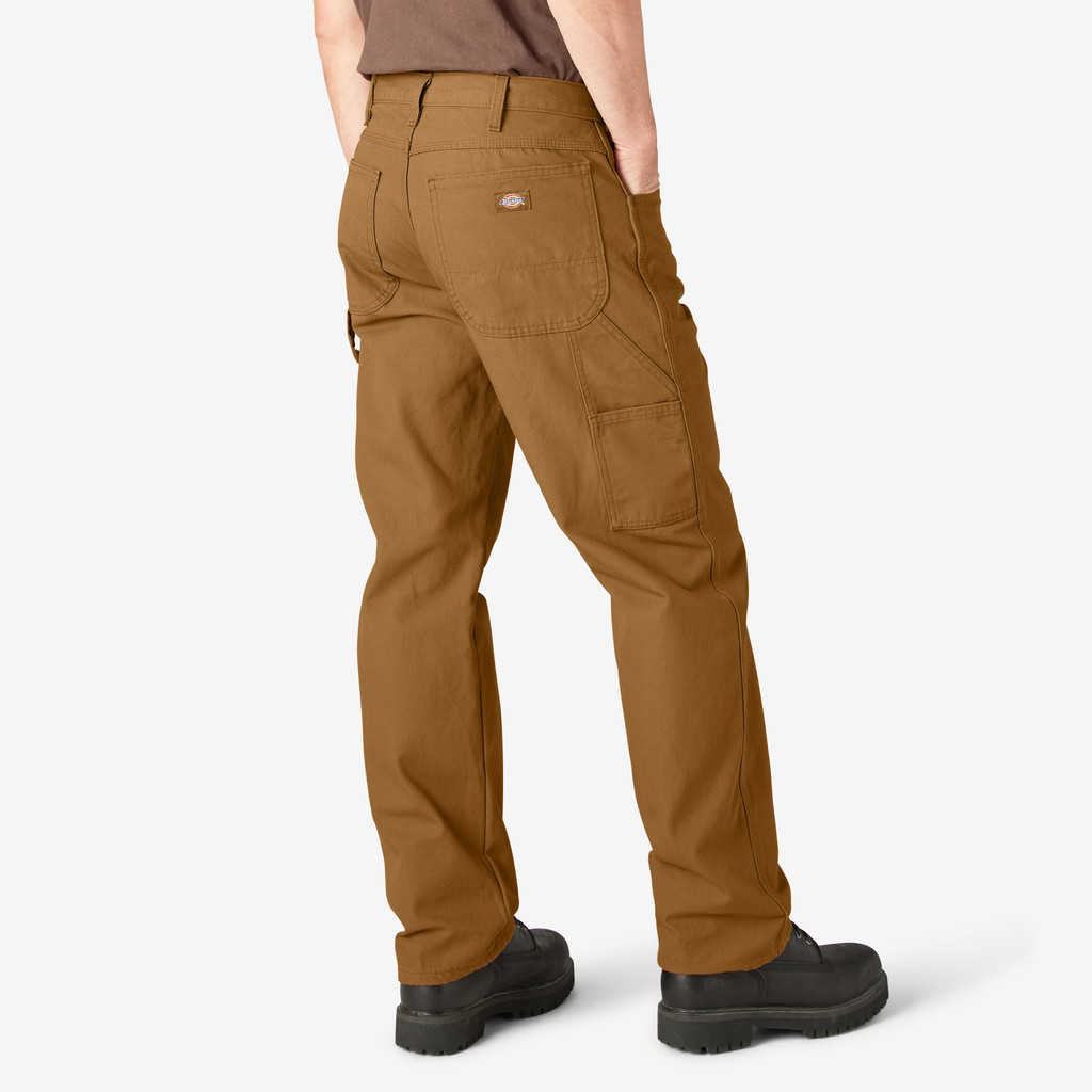 Dickies Duck Utility Relaxed Straight Fit Pants (Rinsed Brown Duck)