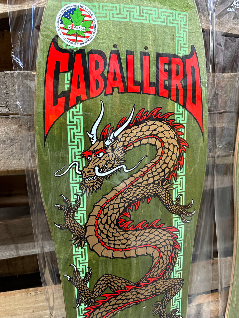 Powell Peralta Caballero Chinese Dragon Reissue Deck 10 x 30 (Sage Green Stain)