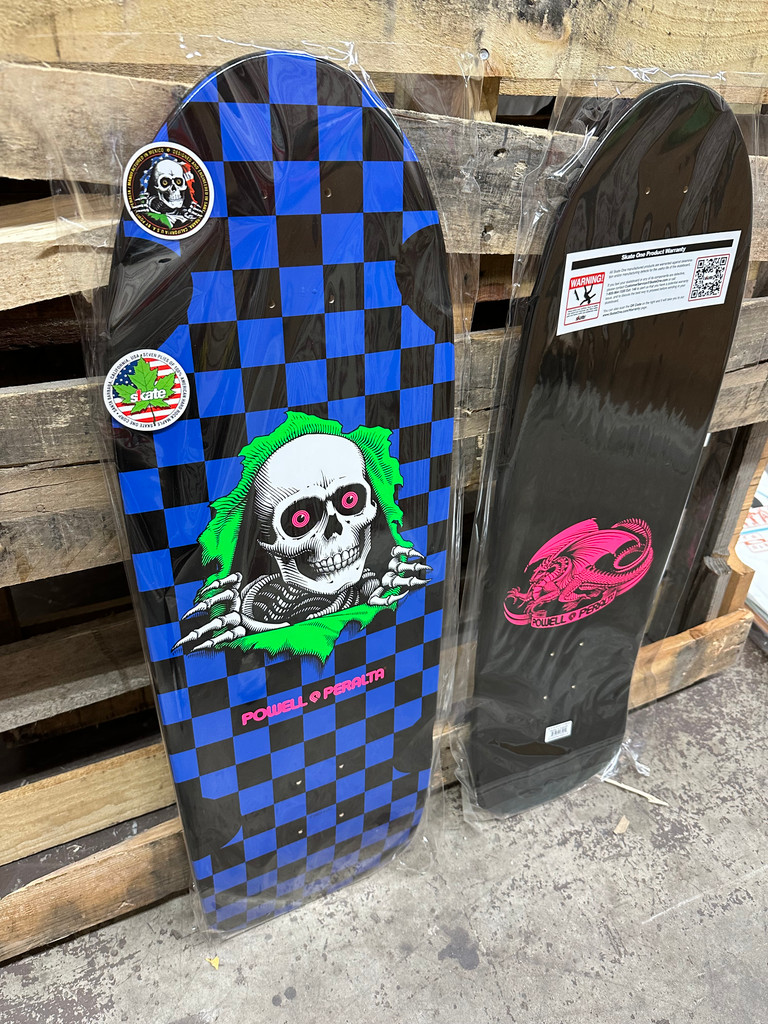 Powell Peralta Old School OG Ripper Reissue Deck Checker Blacklight