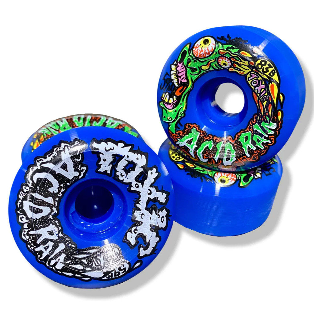 TOXIC Acid Rain Superthane Wheels 59mm 103a Blue (Set of 4)