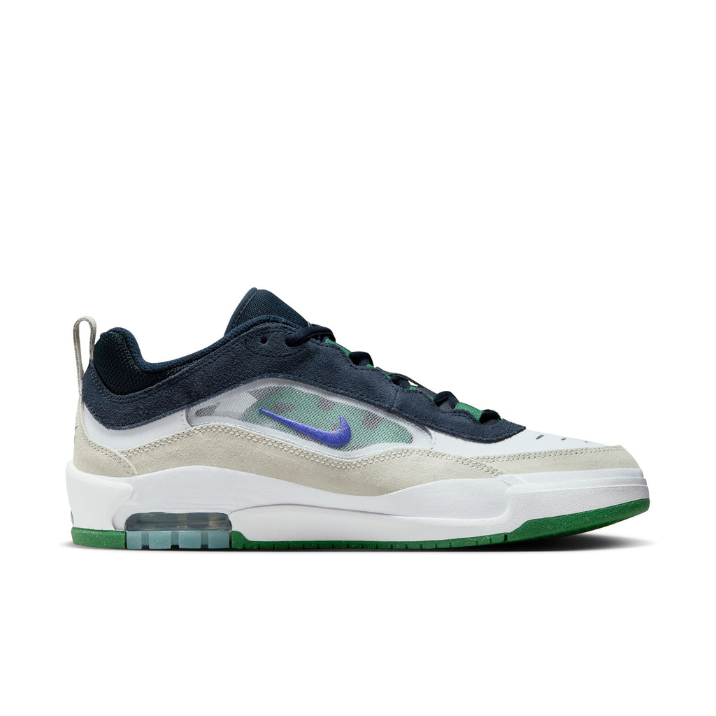 NIKE AIR MAX ISHOD WHITE/PERSIAN VIOLET-OBSIDIAN-PINE GREEN 