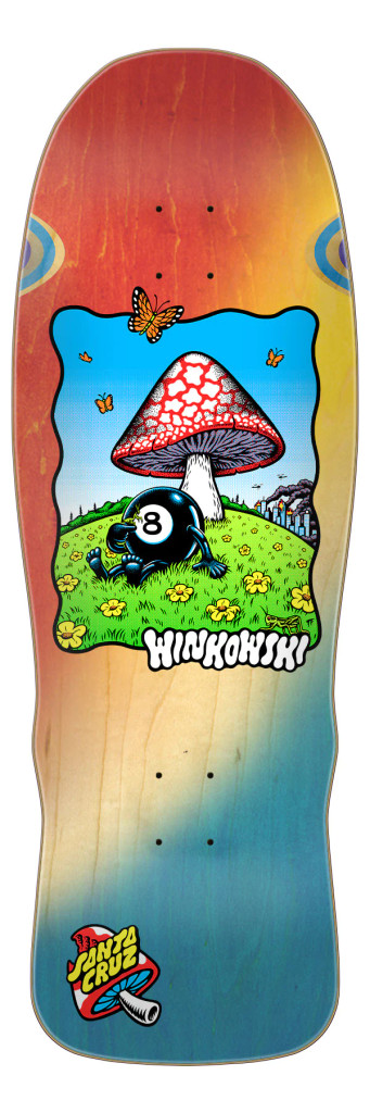 10.35in Winkowski 8Ballr Shaped Santa Cruz Skateboard Deck