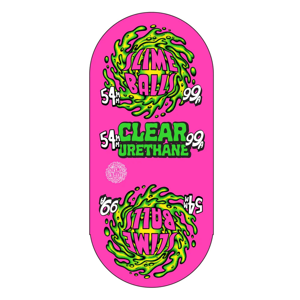 54mm Mirror Vomits Clear 99a Slime Balls Skateboard Wheels