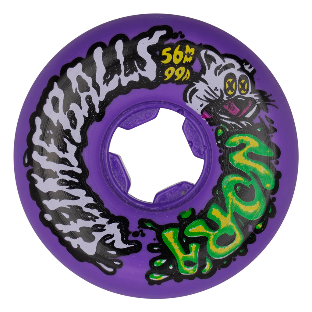 56mm Nora Vasconcellos Guest Vomit Mini Purple 99a Slime Balls Skateboard Wheels