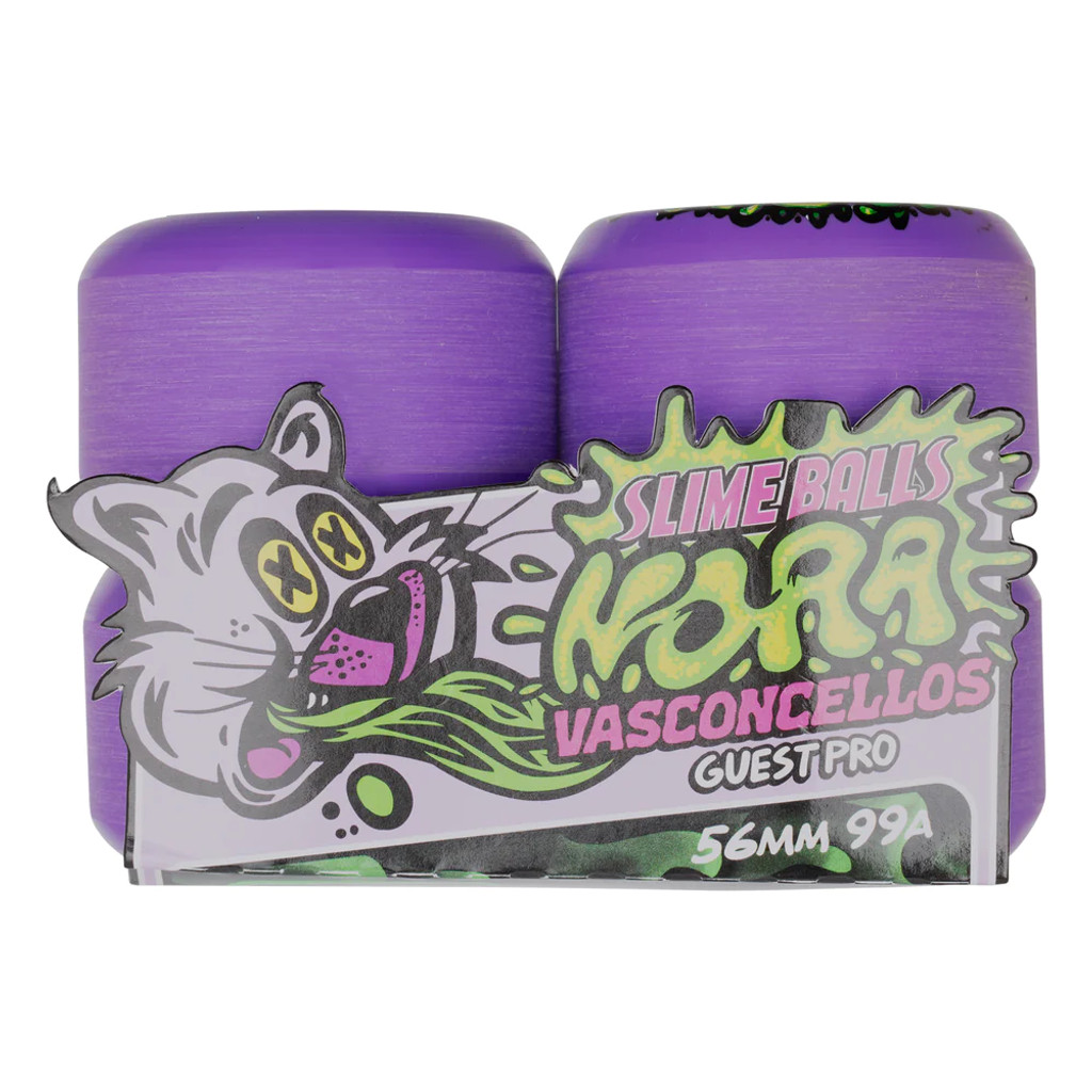 56mm Nora Vasconcellos Guest Vomit Mini Purple 99a Slime Balls Skateboard Wheels