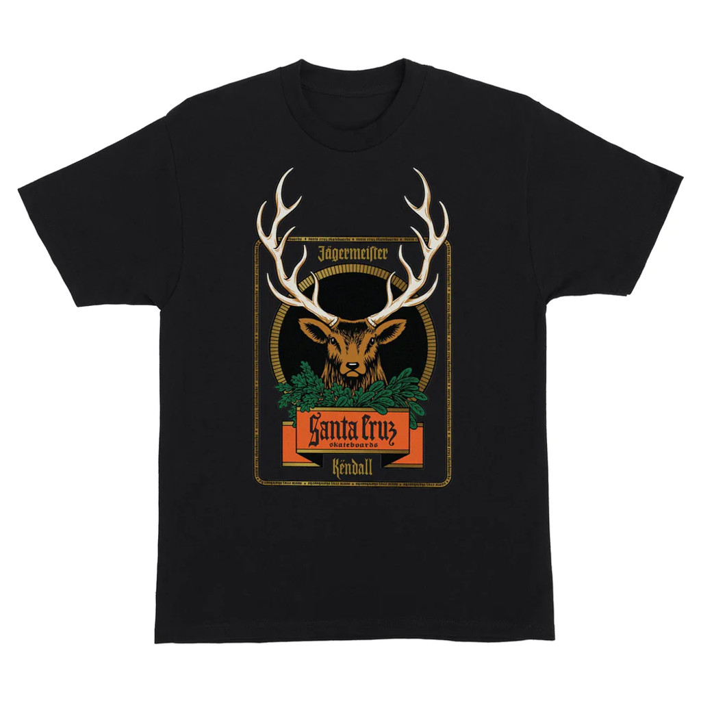 Jägermeister Kendall Deer Mens Santa Cruz T-Shirt (Black)