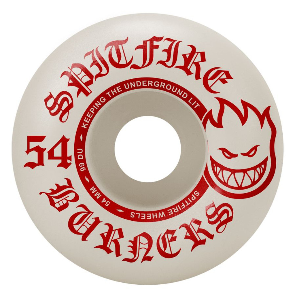 Spitfire Burner Skateboard Wheels 54mm x 99du (Set of 4)