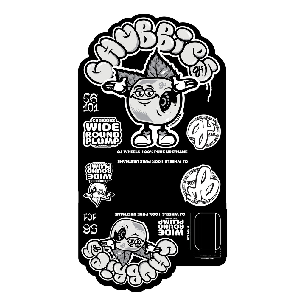 OJ Wheels Throw Ups Chubbies (Red) 56mm 101a 