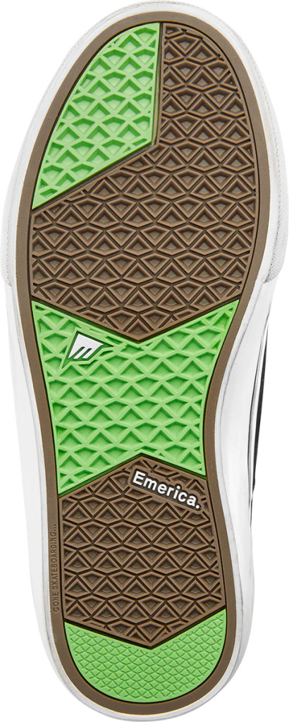 Emerica Servold Skate Shoes - Black/White/Gold 