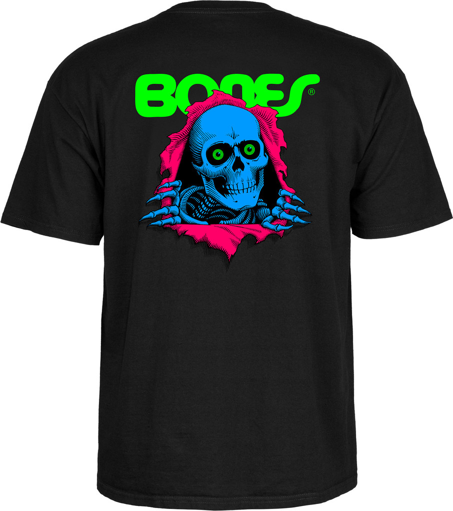 Powell Peralta Ripper T-Shirt - Blacklight - (Black)