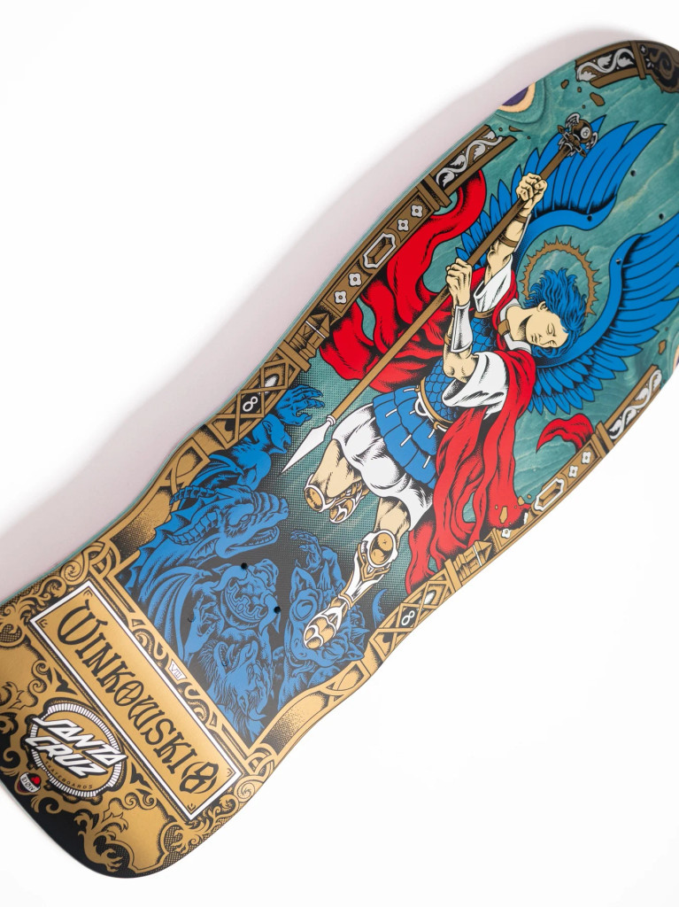 10.35in Winkowski Archangel Shaped Santa Cruz Skateboard Deck